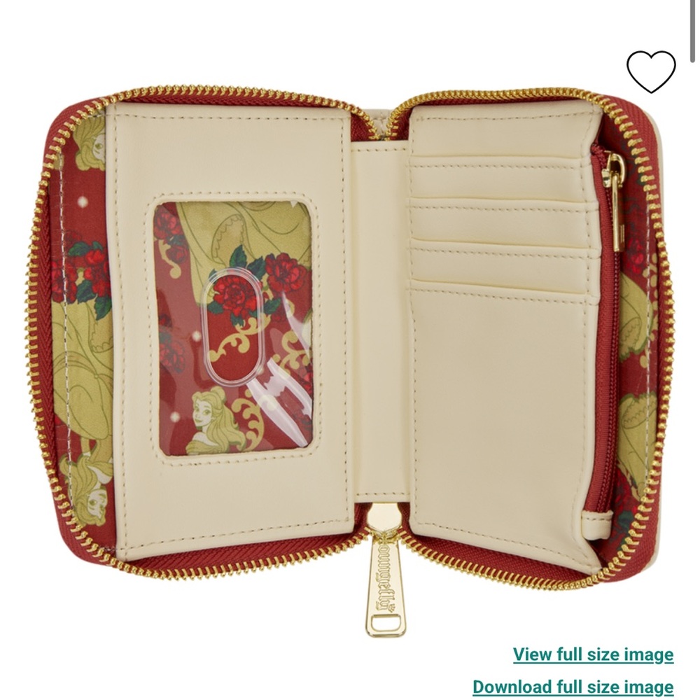 Loungefly Beauty and the Beast Exclusive Belle Floral Mini Backpack & Wallet - Picture 12 of 13